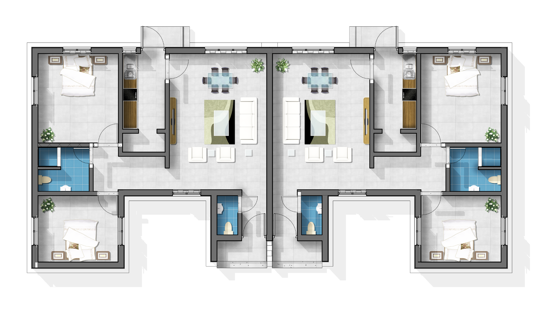 Two Bed Layout