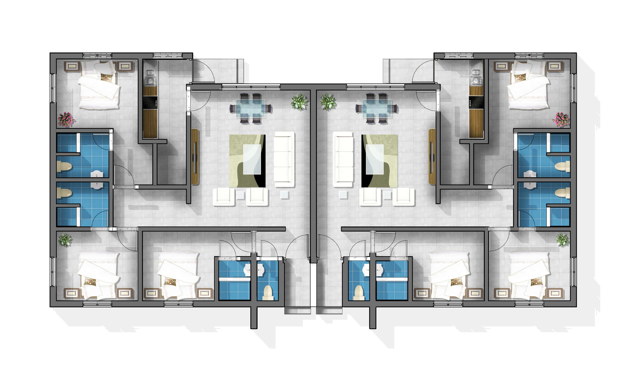 Three Bed Layout